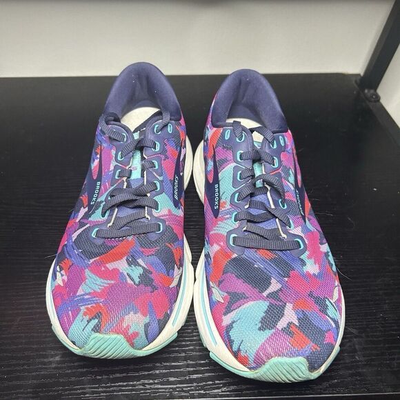 Women’s Brooks Ghost 15 Purple Blue Sneakers Running Shoes 10 Empower Her - Picture 2 of 15